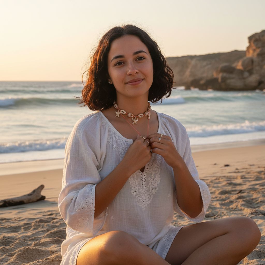 Collier coquillages ajustable pour un style unique et élégant