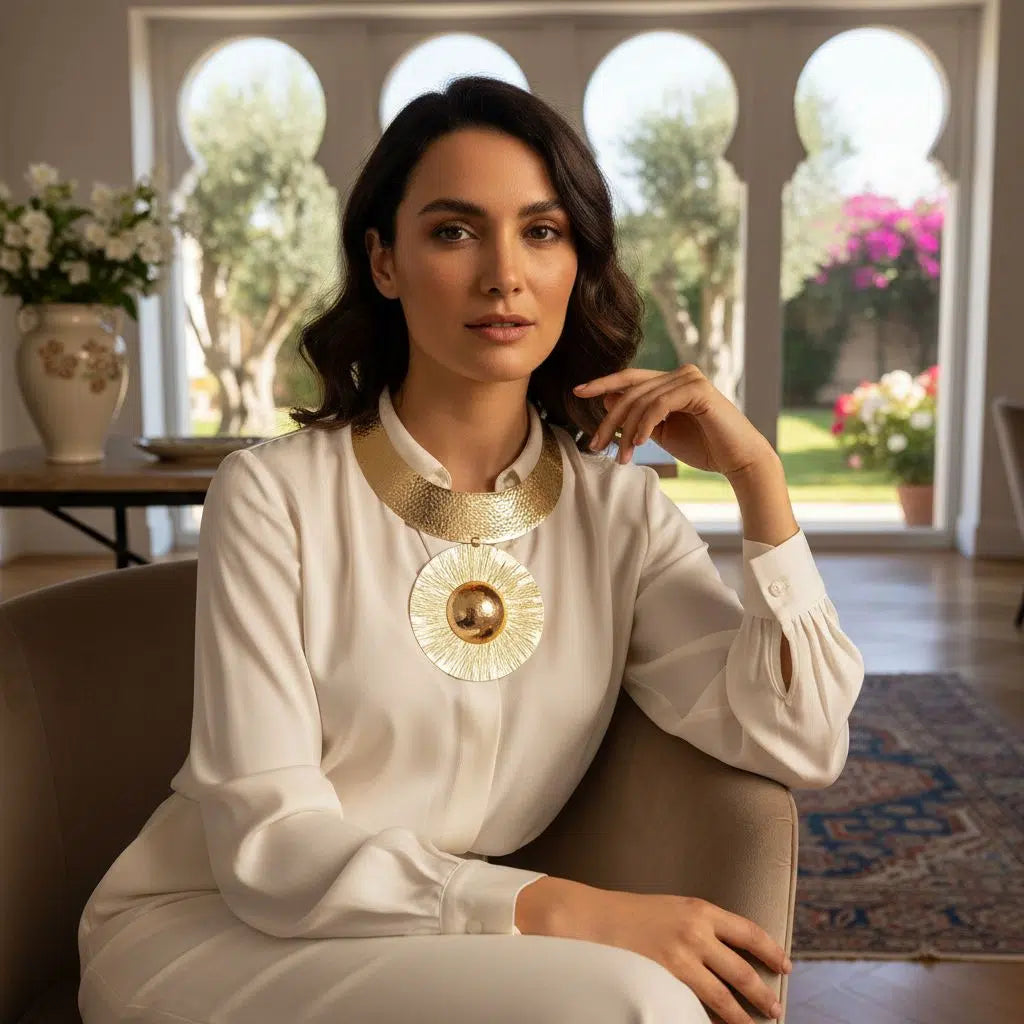 Collier artisanal clair de lune pour un style unique et élégant