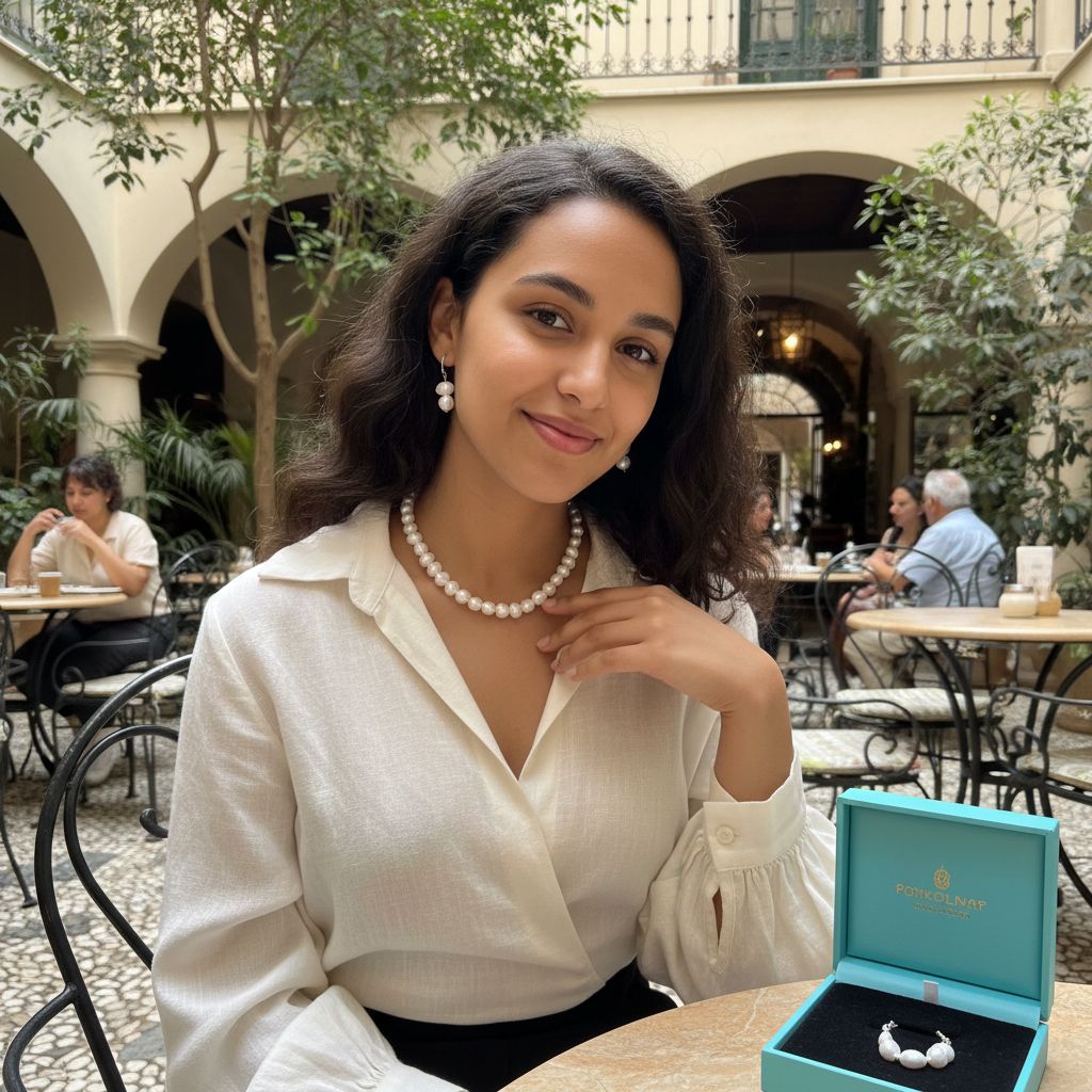 Collier perle en pierre de culture luxe irrésistible