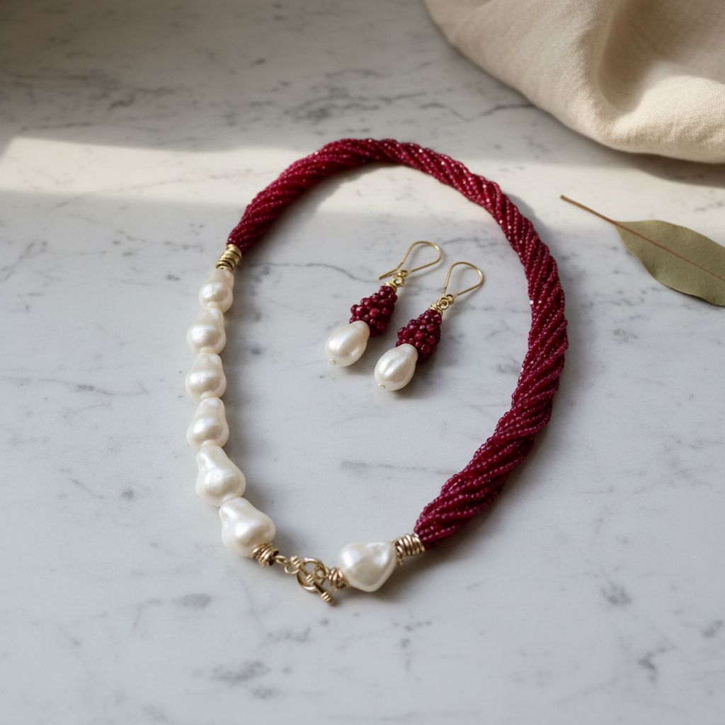 Collier rubis en nacre l'élégance rare pour sublimer votre style