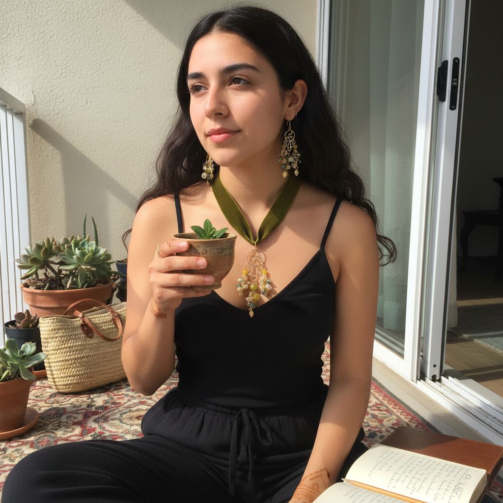 Collier velours et boucles d'oreilles en perles précieuses exclusives