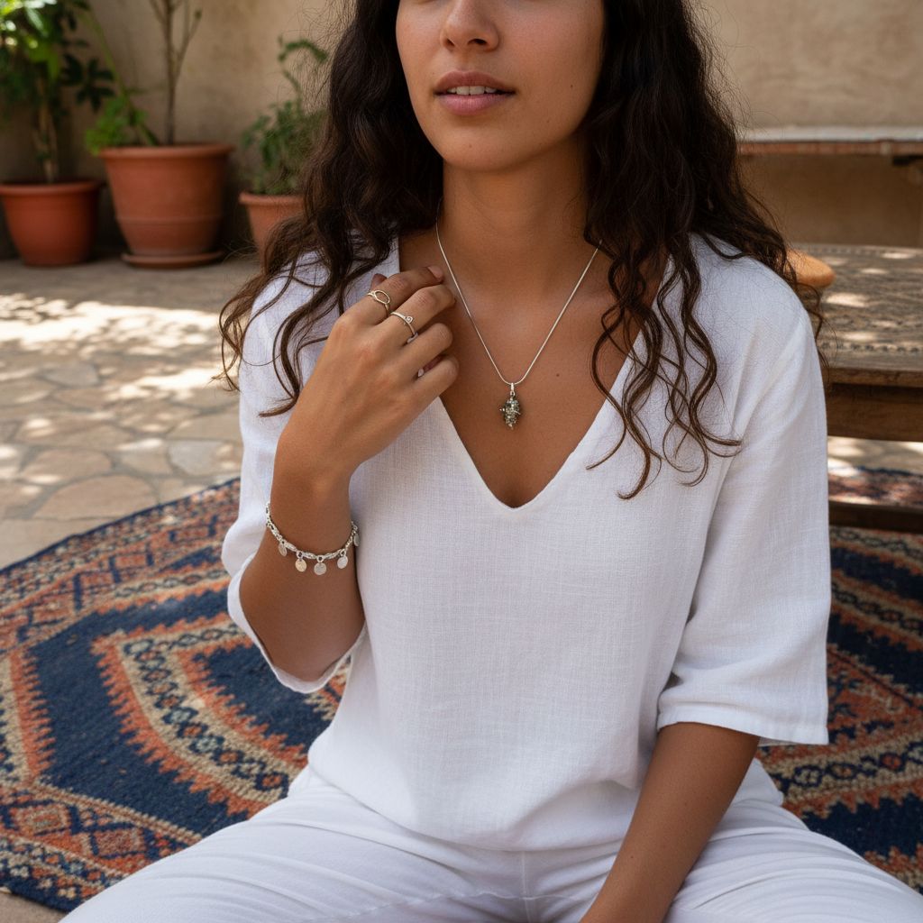 Collier pyrite en argent 925 pour un style raffiné exclusif