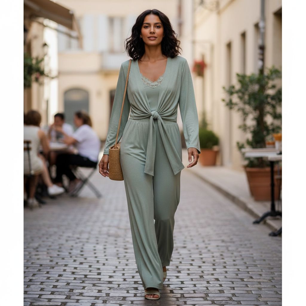 Pyjama femme Crystal green