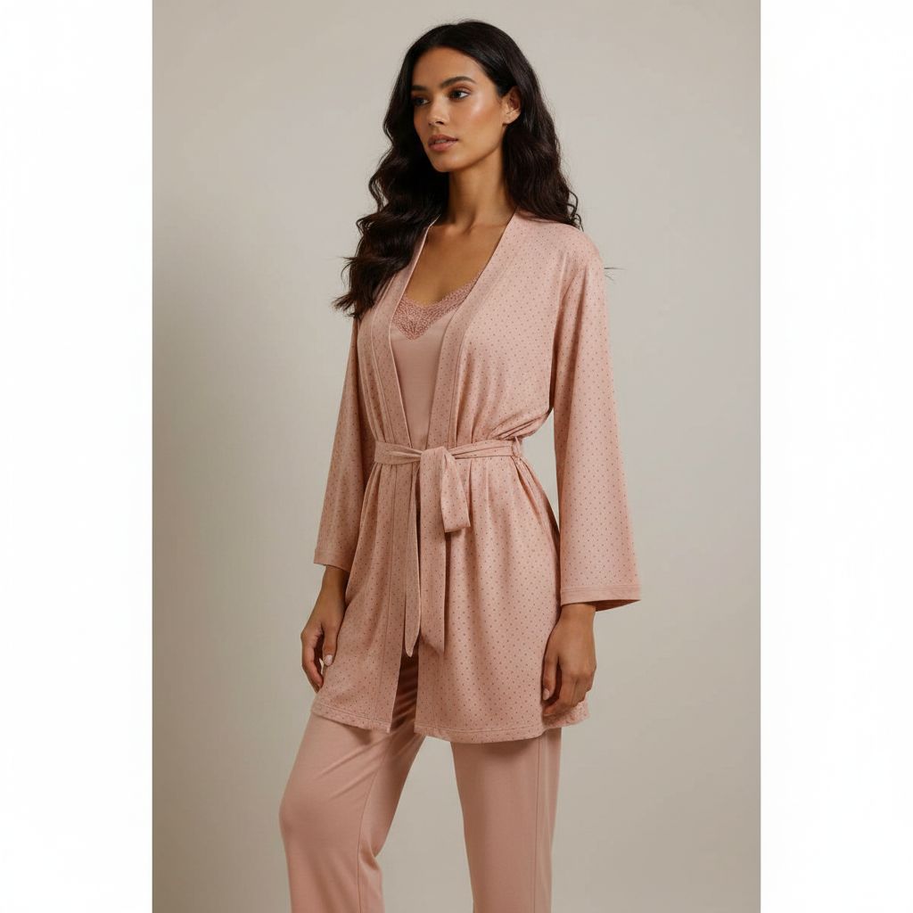 Pyjama femme Crystal nude