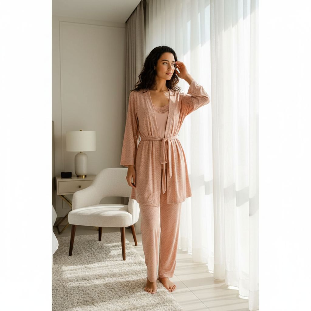 Pyjama femme Crystal nude