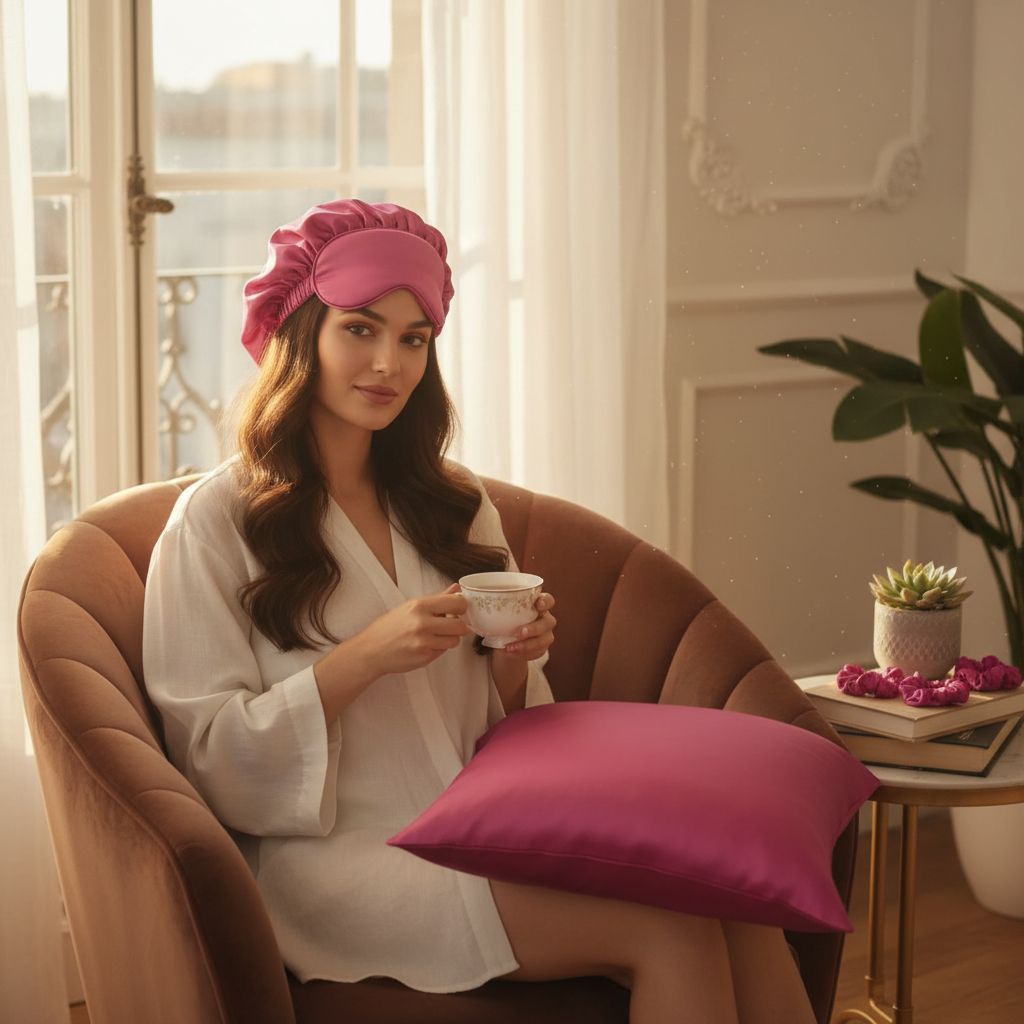 Pack Satin Luxe Nuit Élégance Confort Rose Fushia Irrésistible