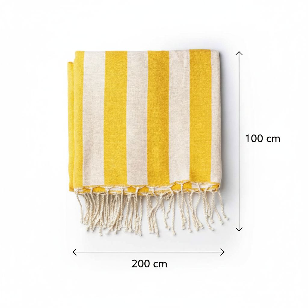 Fouta méditerranéenne tissage artisanal