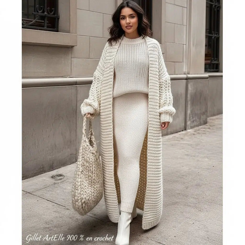 Gilet crochet exclusif en crochet pour un style unique et tendance