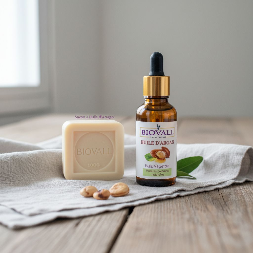 Huile d'argan premium avec savon nourrissant pour une peau éclatante