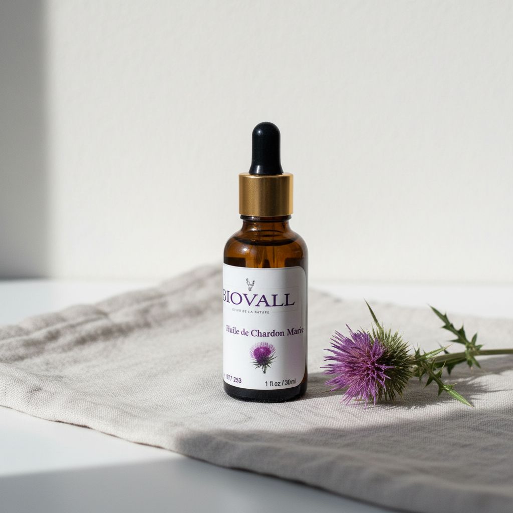 Huile de chardon marie pure pour une santé éclatante