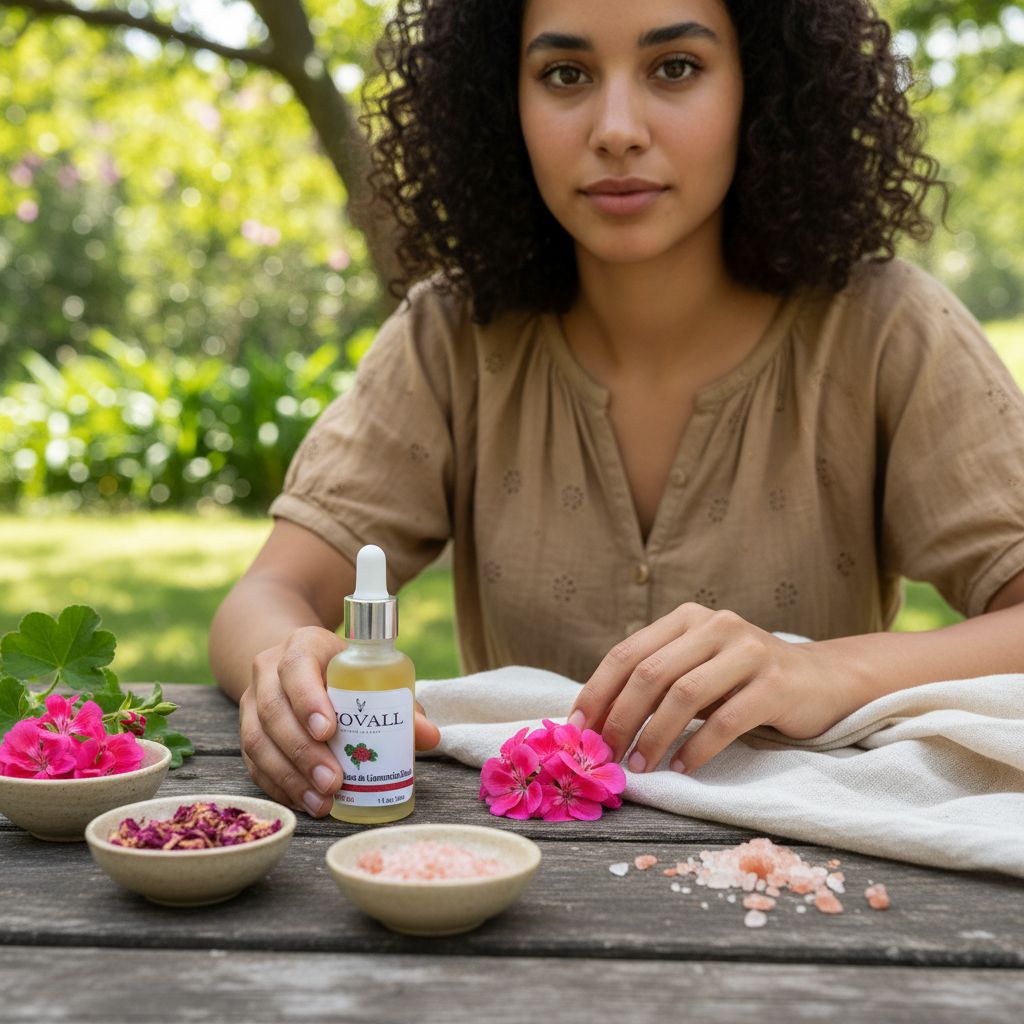 Huile de géranium premium pour une peau éclatante et apaisée