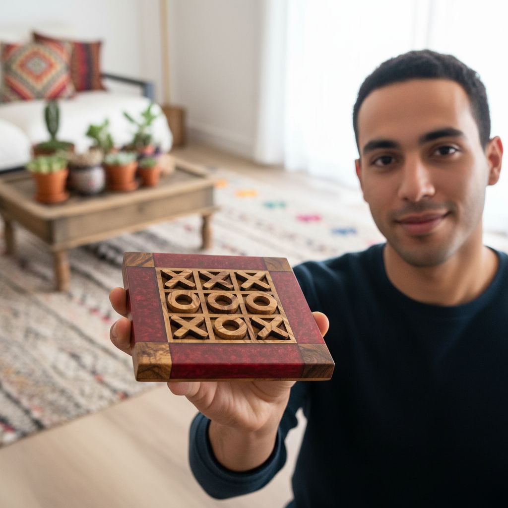 jeux en bois epoxy rouge et marron pour des moments uniques