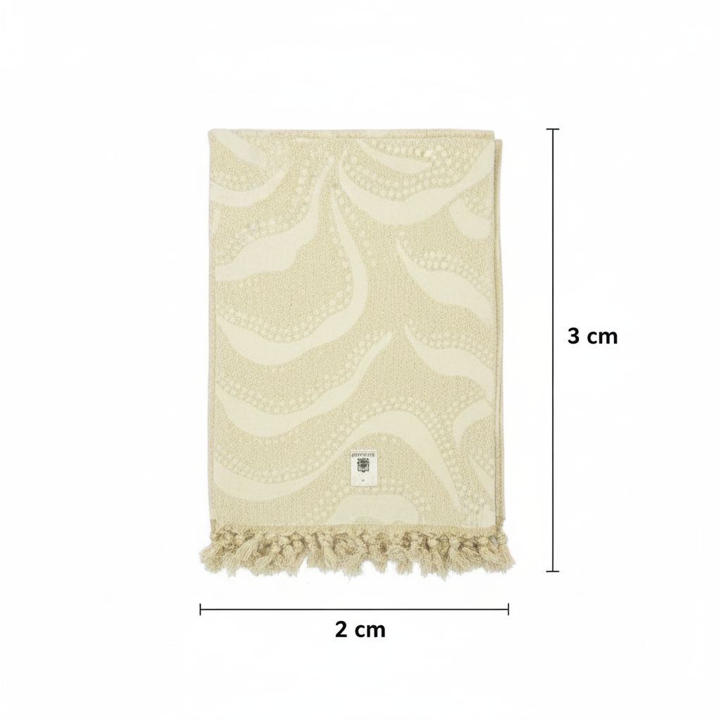 Jeté en coton recyclé Lurex