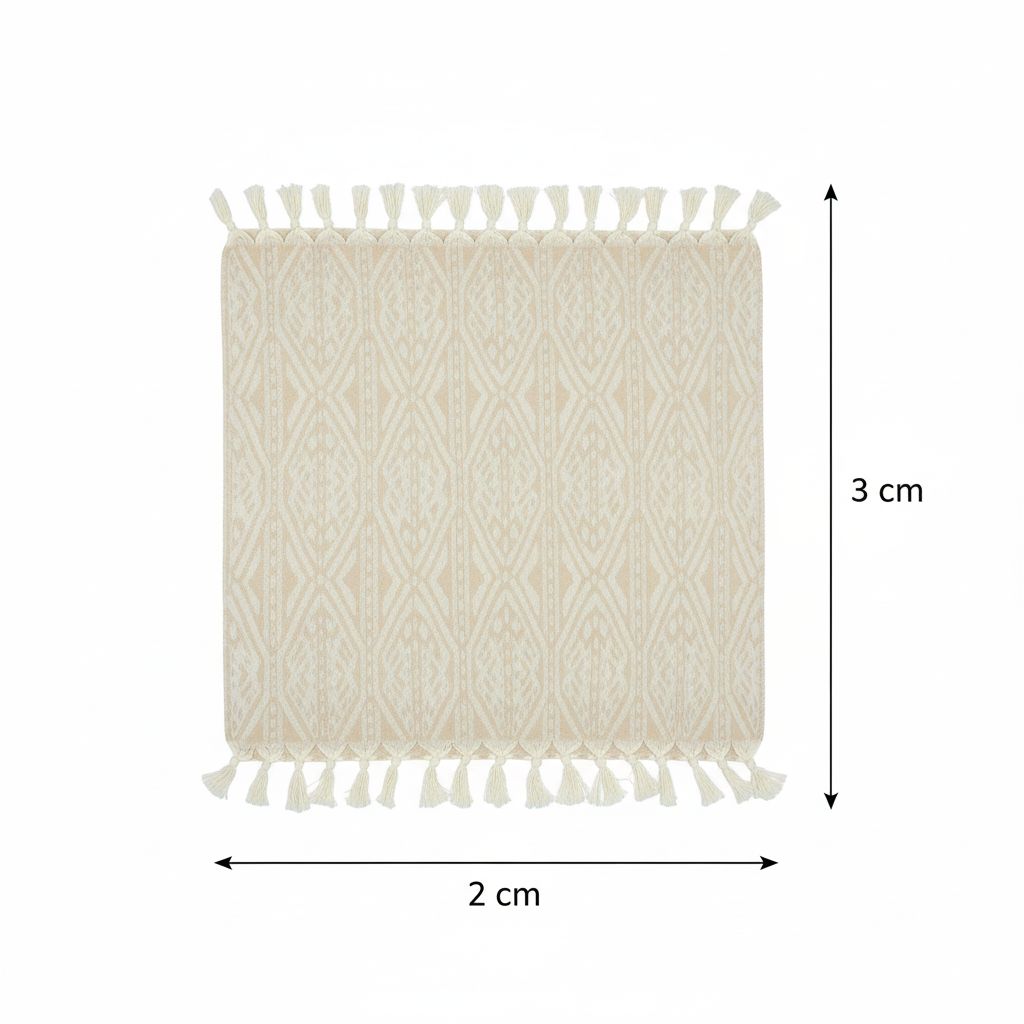 jeté jacquard haut de gamme en coton upcyclé (2 * 3m)