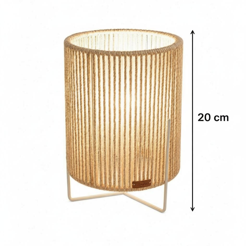 lampe en corde naturelle
