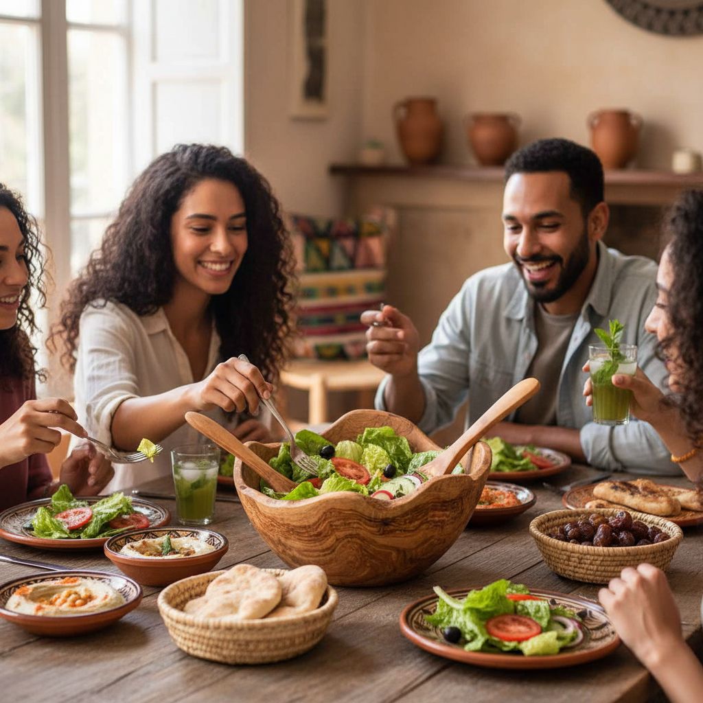 Bol en bois artisanal XL pour salades avec fourchettes élégantes