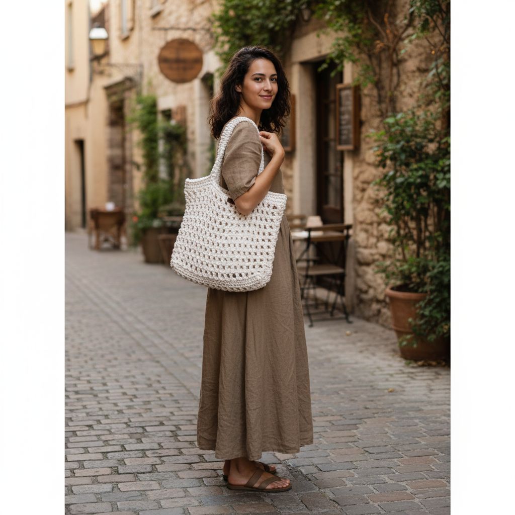 sac macramé exclusif en coton pour un style unique et chic