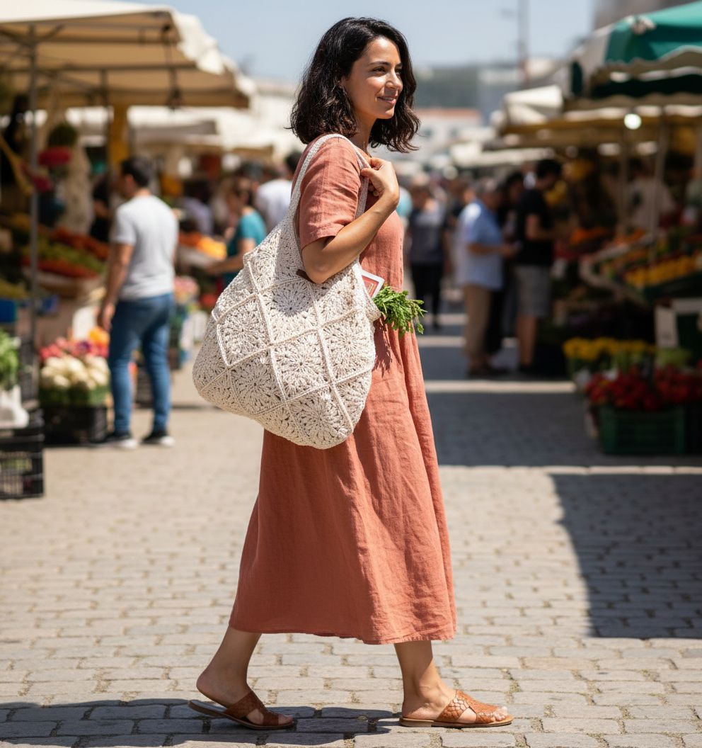 sac en crochet Mariem l'élégance artisanale incontournable