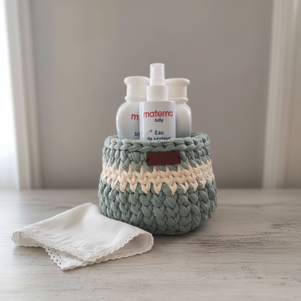 panier de rangement bébé luxe pour une chambre ordonnée