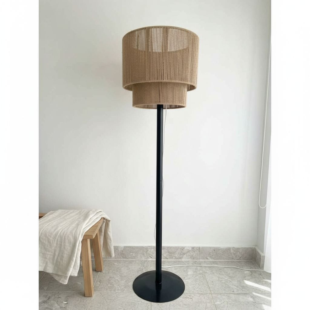 Lampe rustique élégante pour un intérieur chaleureux 155x40x40 cm