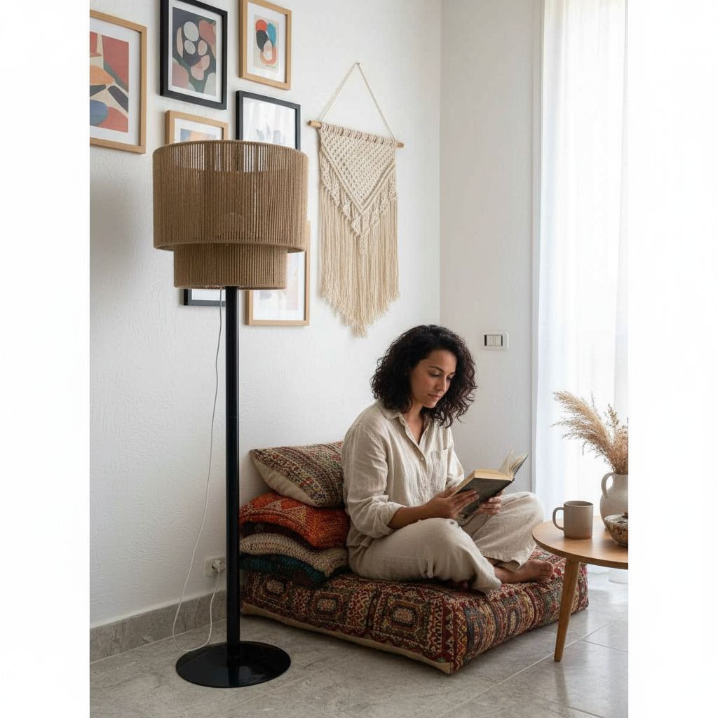 Lampe rustique élégante pour un intérieur chaleureux 155x40x40 cm