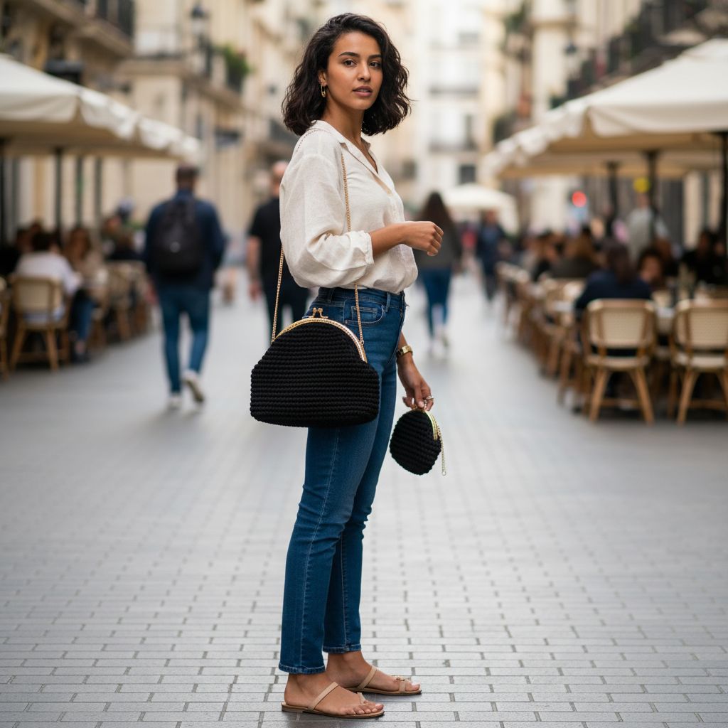 Sac en crochet exclusif pour un style unique et intemporel