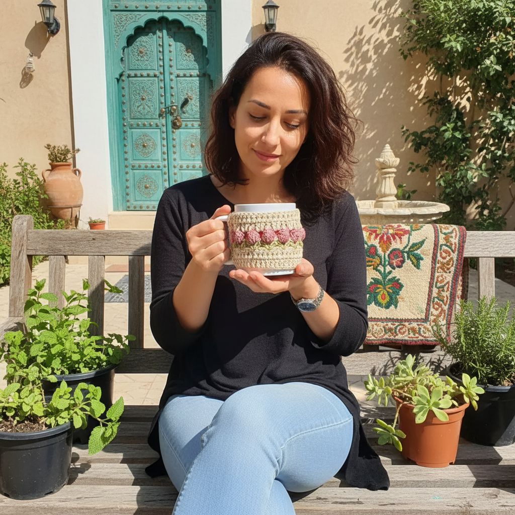 Mug floral chic pour un café élégant et raffiné