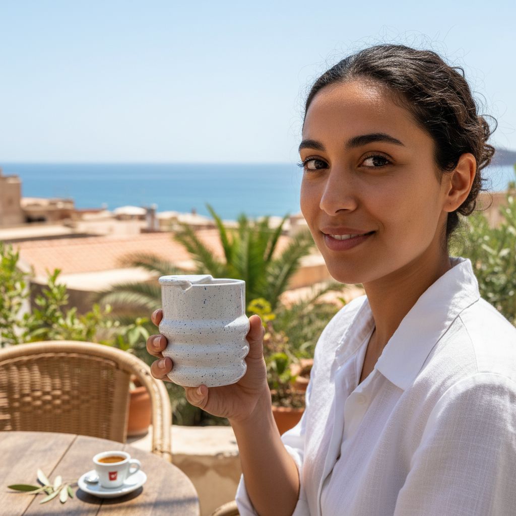 Mug voyage élégant pour boissons chaudes en déplacement