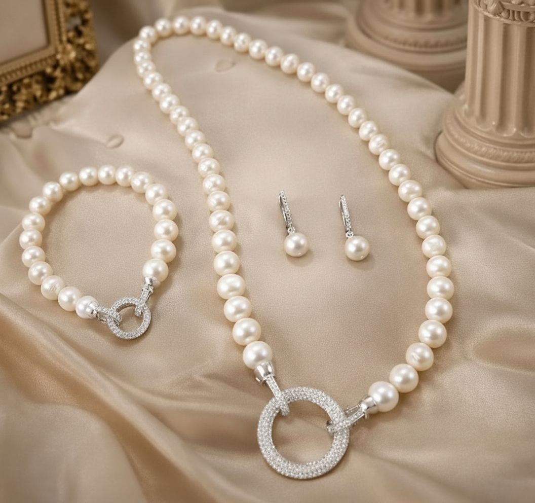 bijoux argent créations en platine avec perles de culture