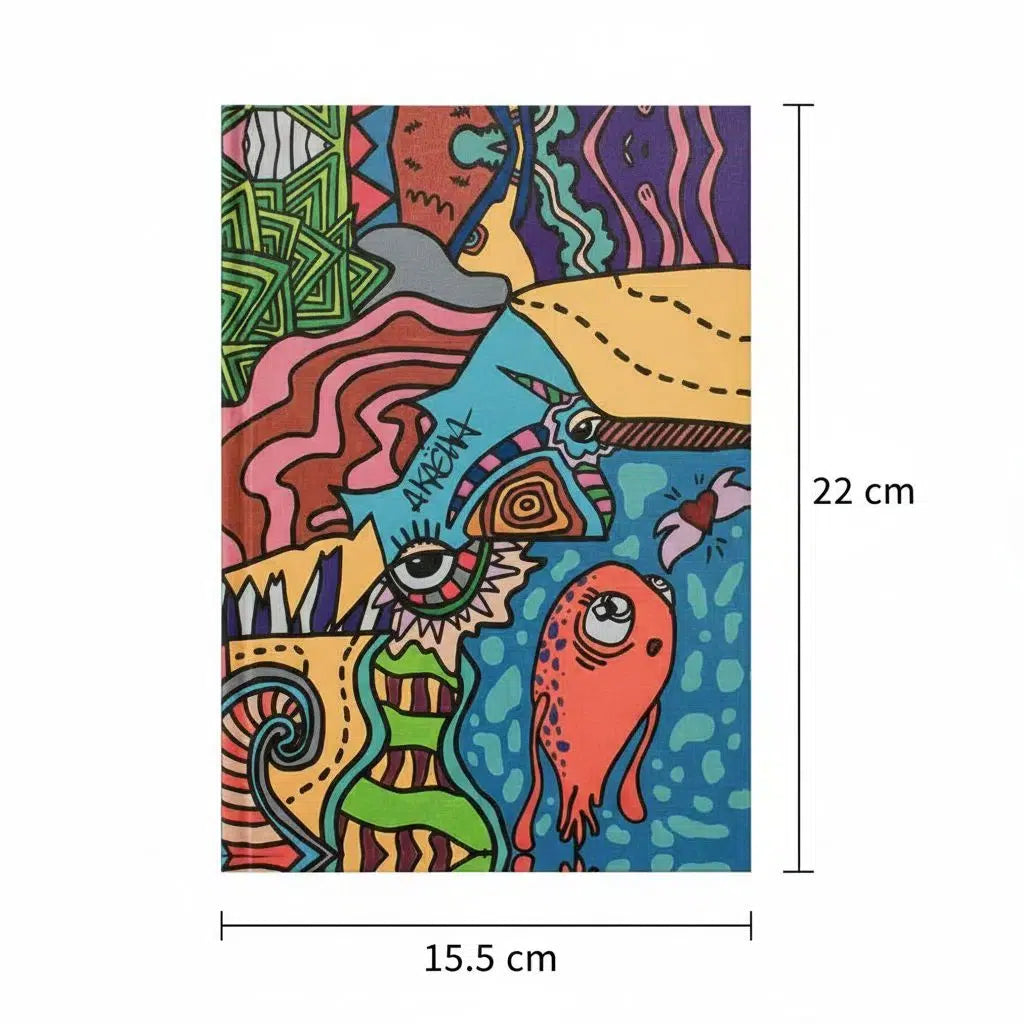 Notebook en collaboration avec l'artiste Akacha