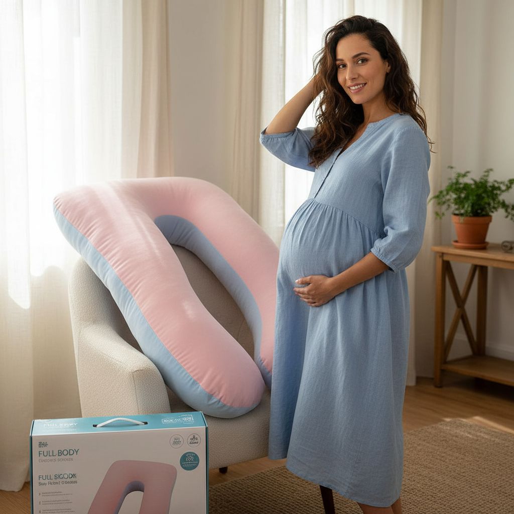 Oreiller grossesse XXL lavable confort optimal pour futures mamans