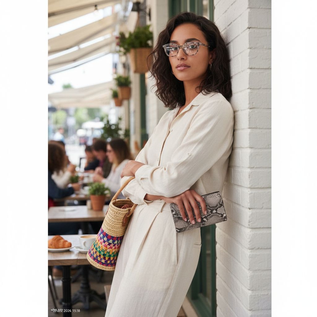 Lunettes chic et portefeuille luxe pour un look irrésistible
