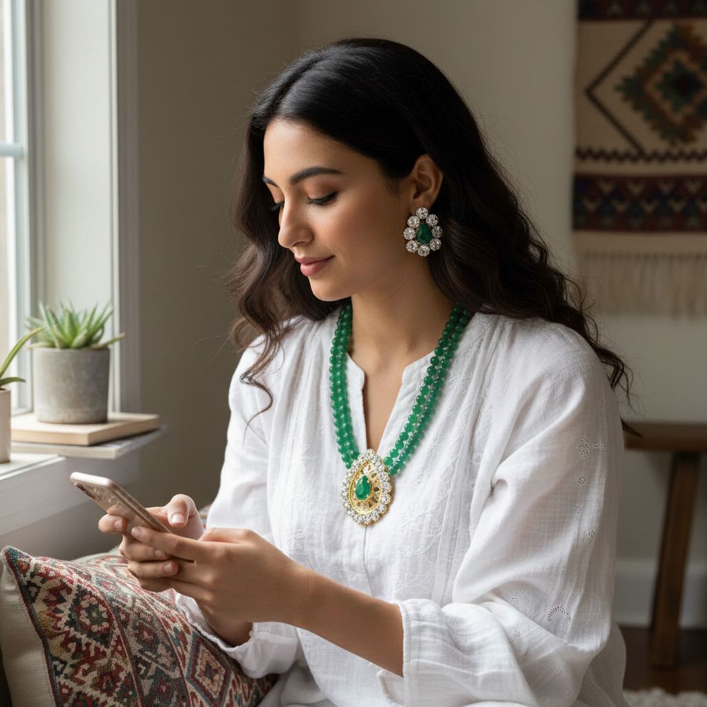 Parrure jade verte luxe pour un style inoubliable