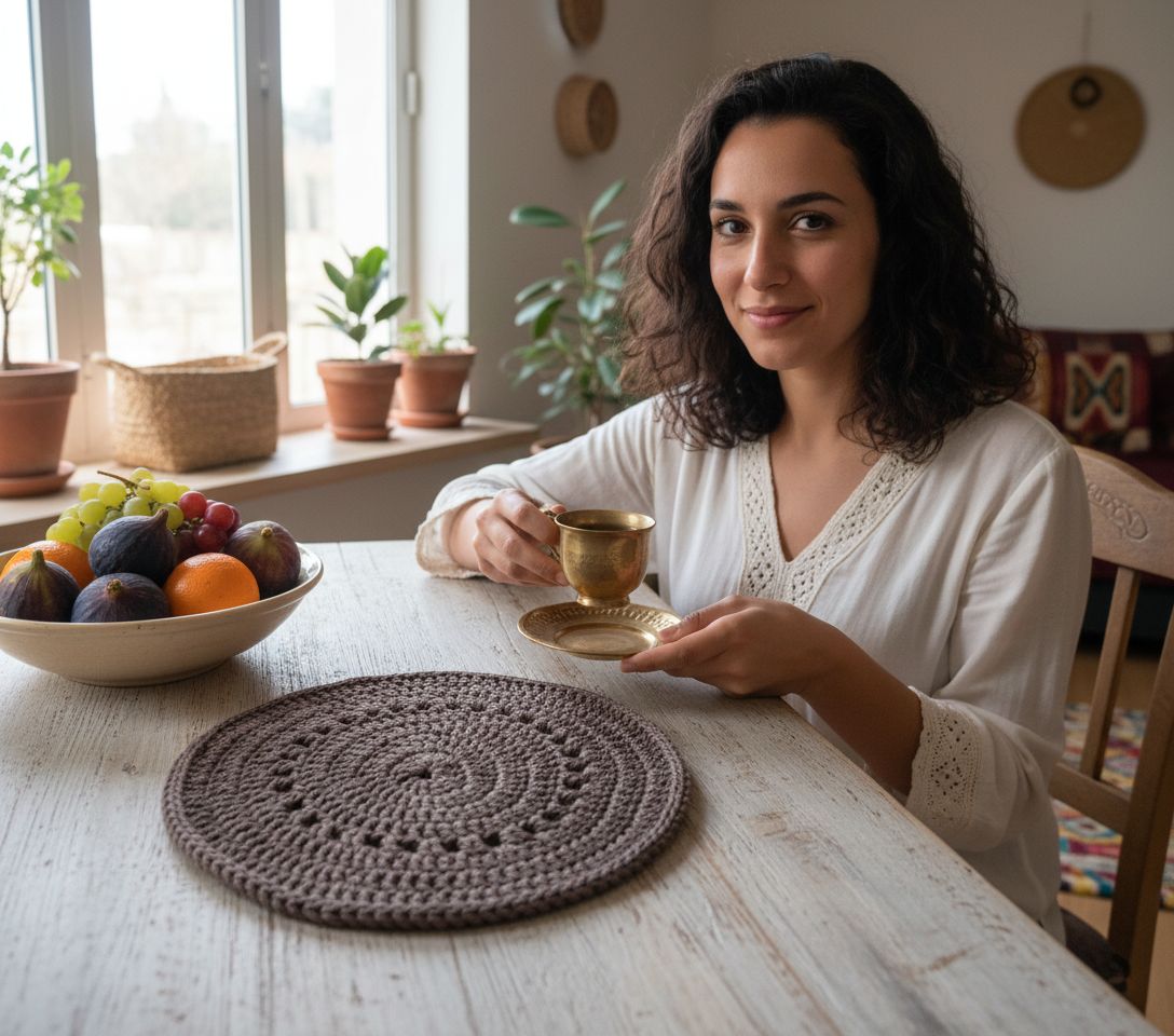 Sous Plat en crochet exclusif pour une décoration élégante et unique