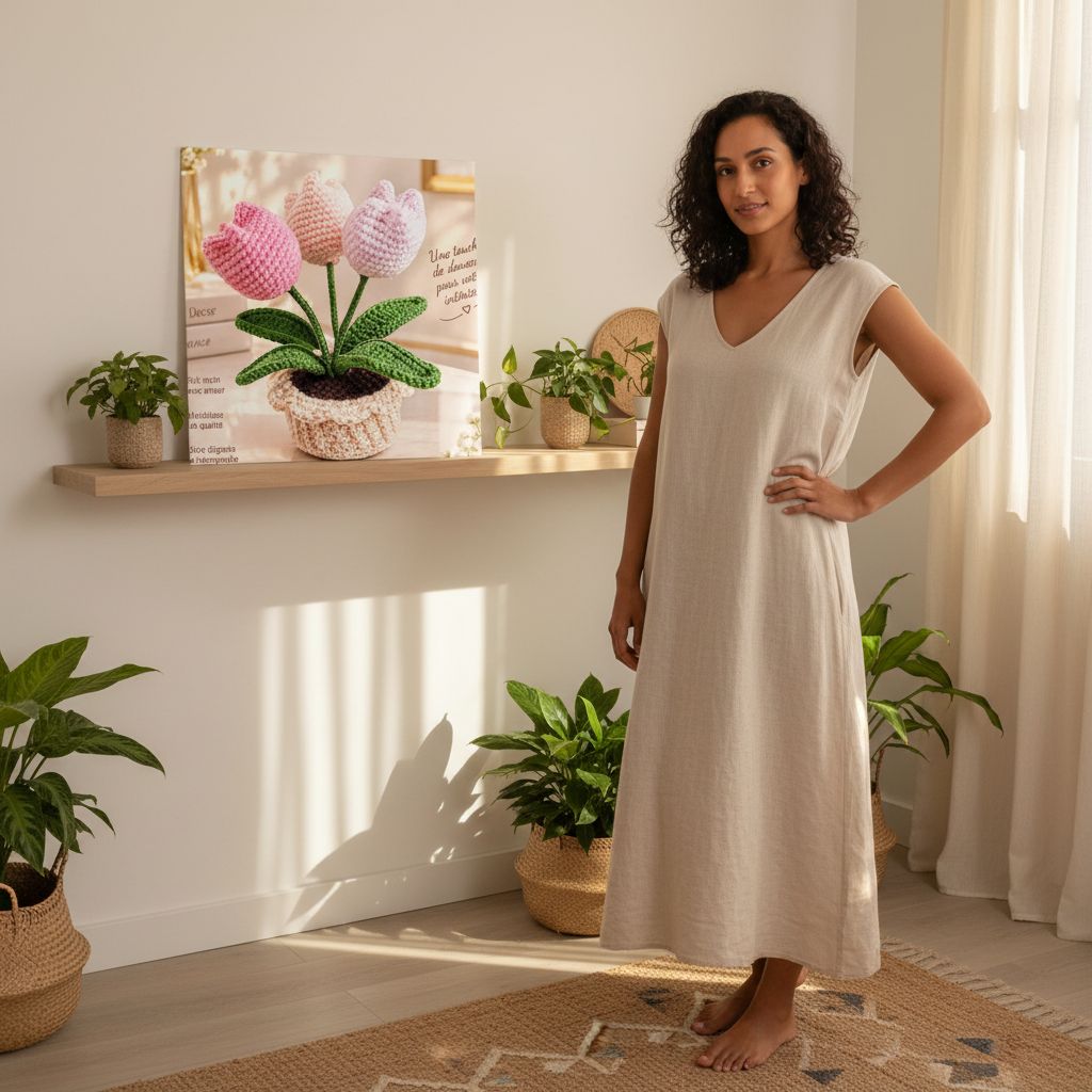 Fleurs en crochet artisanales pour une décoration unique et élégante