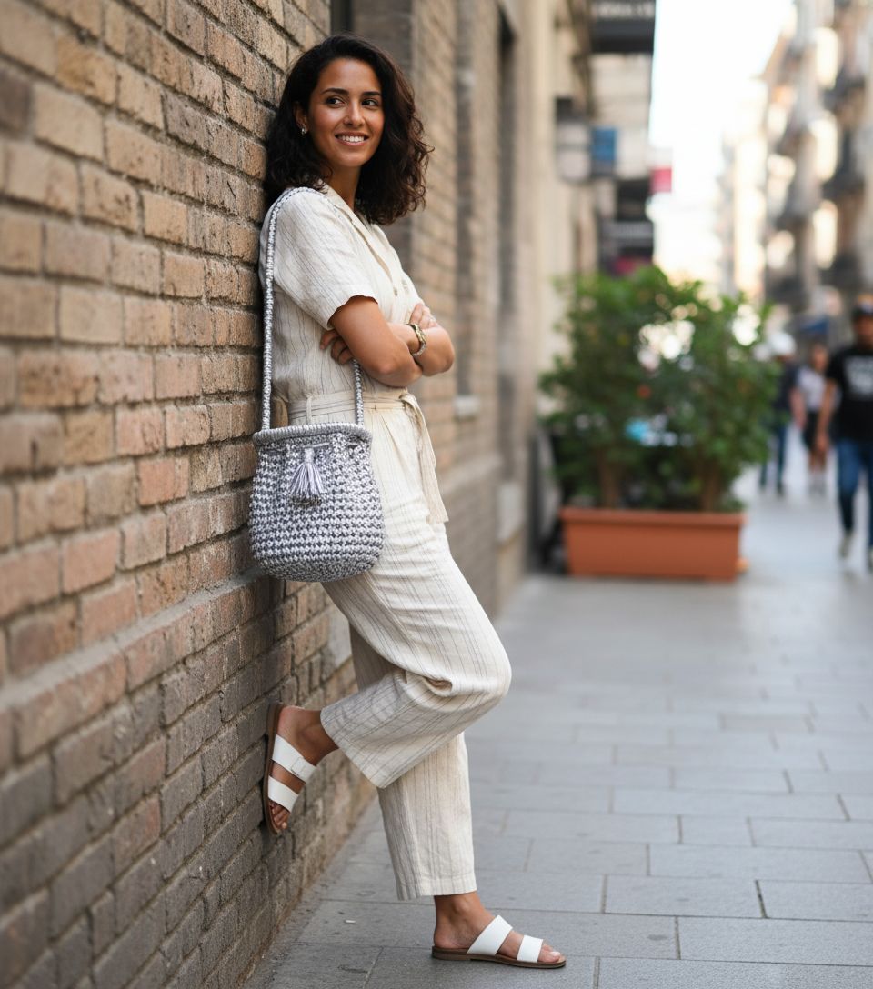 sac gris métallisé tendance pour un style irrésistible