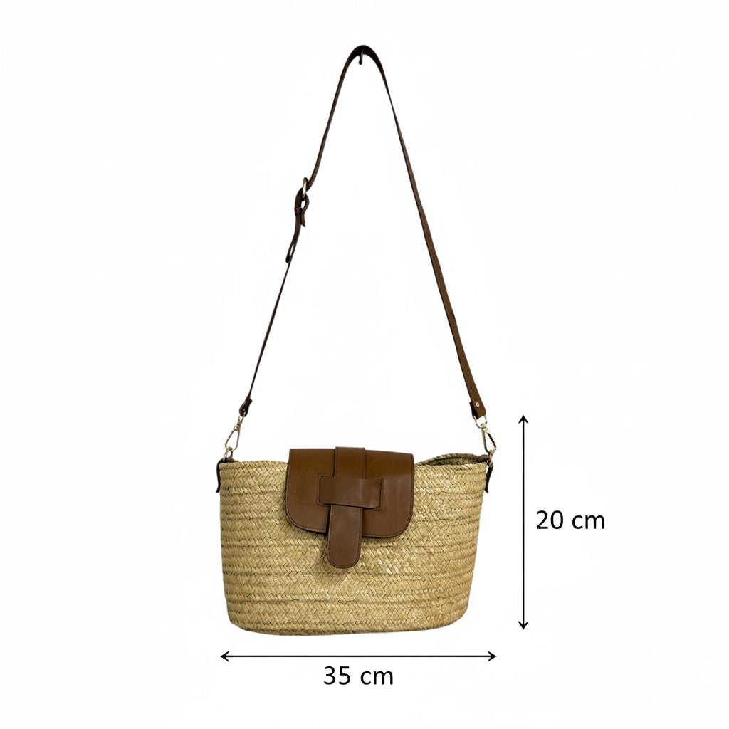 sac en osier élégant pour un été chic et raffiné