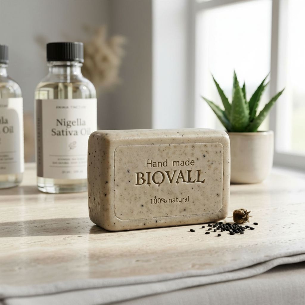 Savon antiacné au nigelle pour une peau nette et radieuse