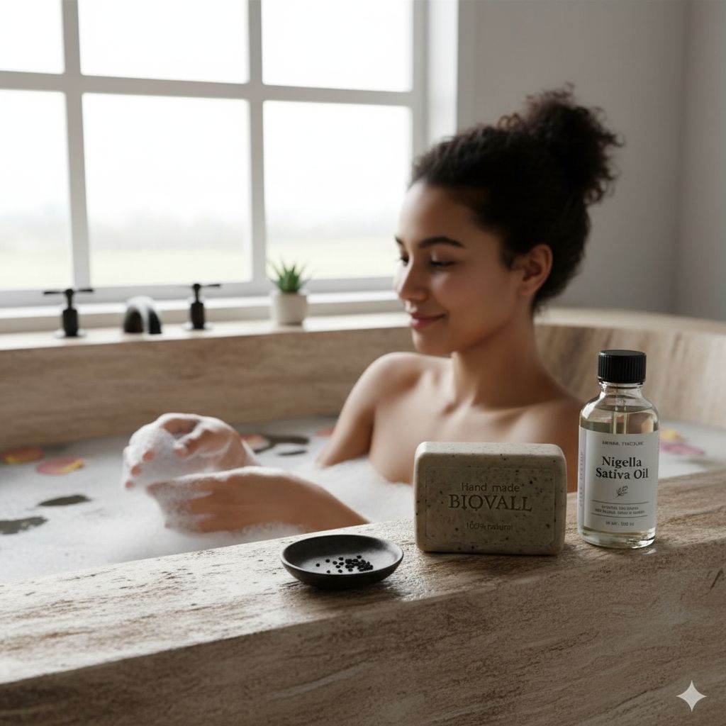 Savon antiacné au nigelle pour une peau nette et radieuse