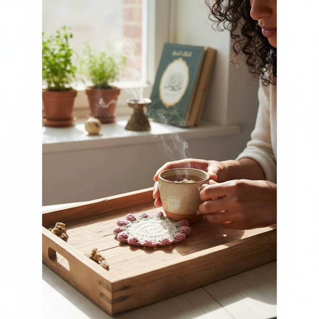Sous tasse en crochet élégante pour un café chic et unique
