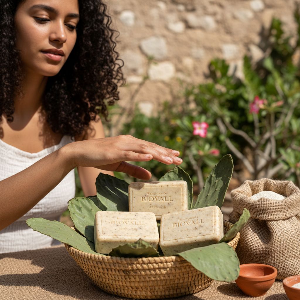 Savon exfoliant Trio à l'huile et poudre de figue de barbarie