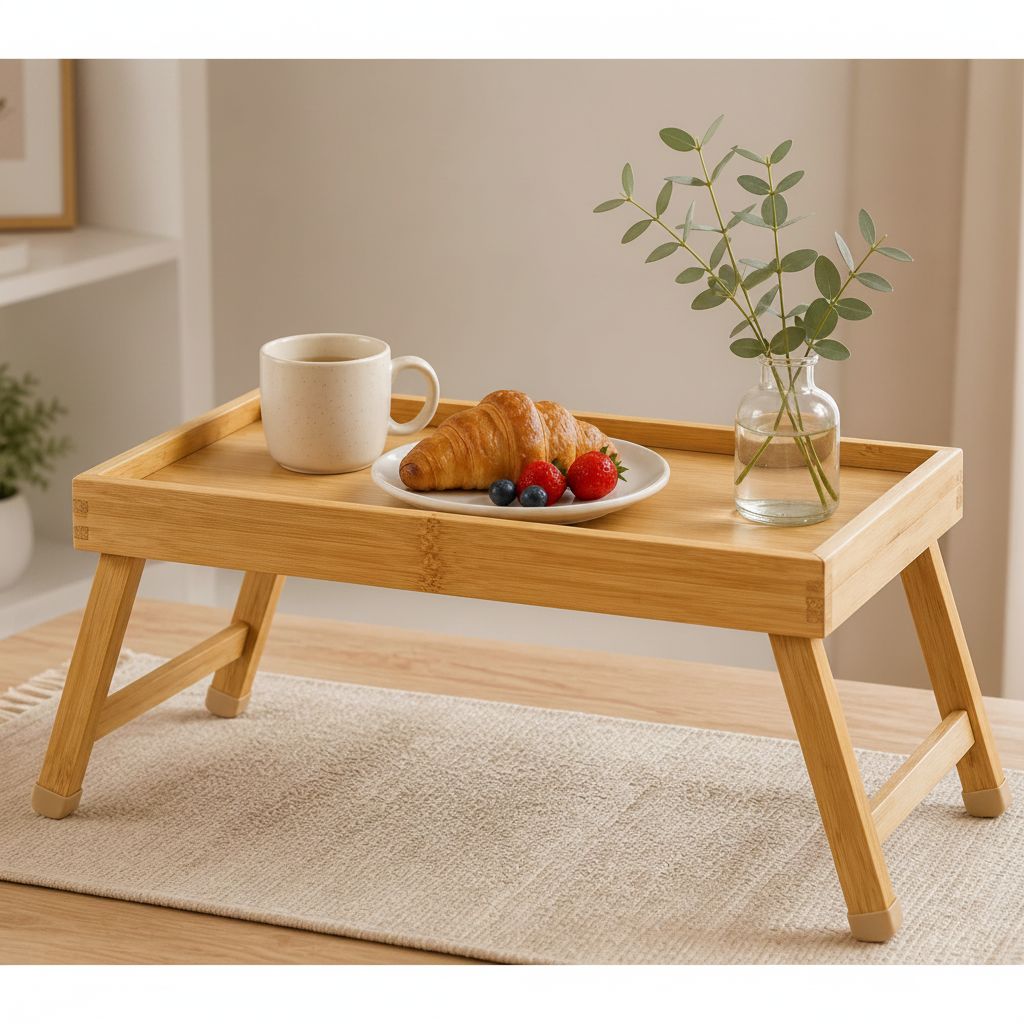 Table pliante bois compacte et pratique (40x30 cm)