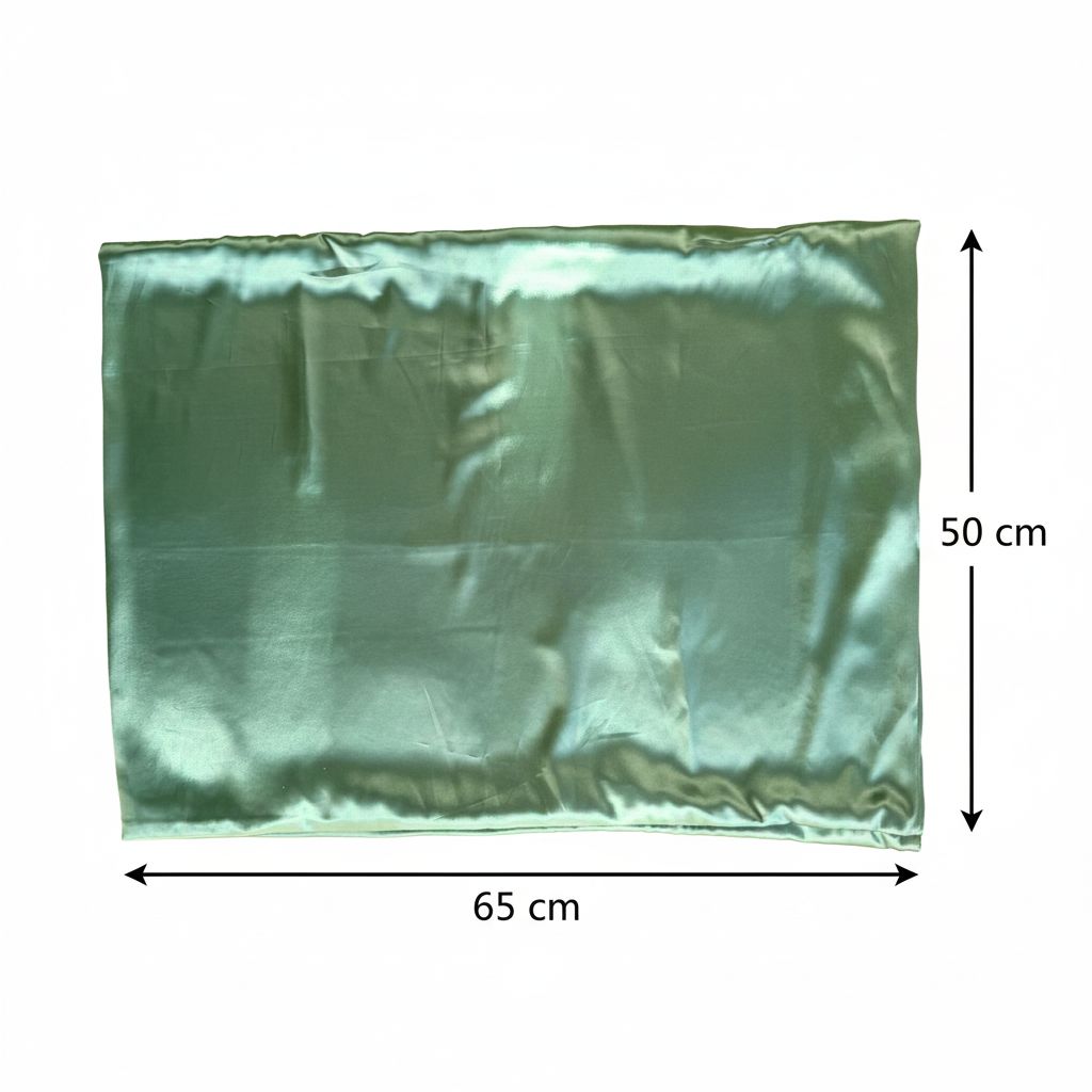 taie d'oreiller satin luxe vert d'eau pour un sommeil élégant