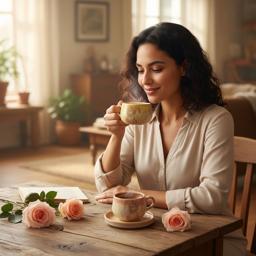 Tasse céramique marbrée Hannibal pour un café raffiné