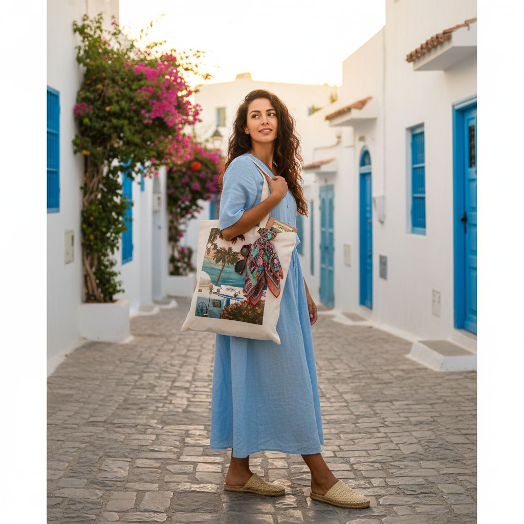 tote bag Sidi Bou Said lélégance artisanale à emporter