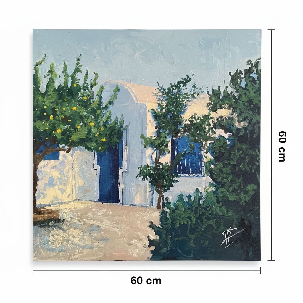tableau peinture Tranquility bleu pour une ambiance apaisante
