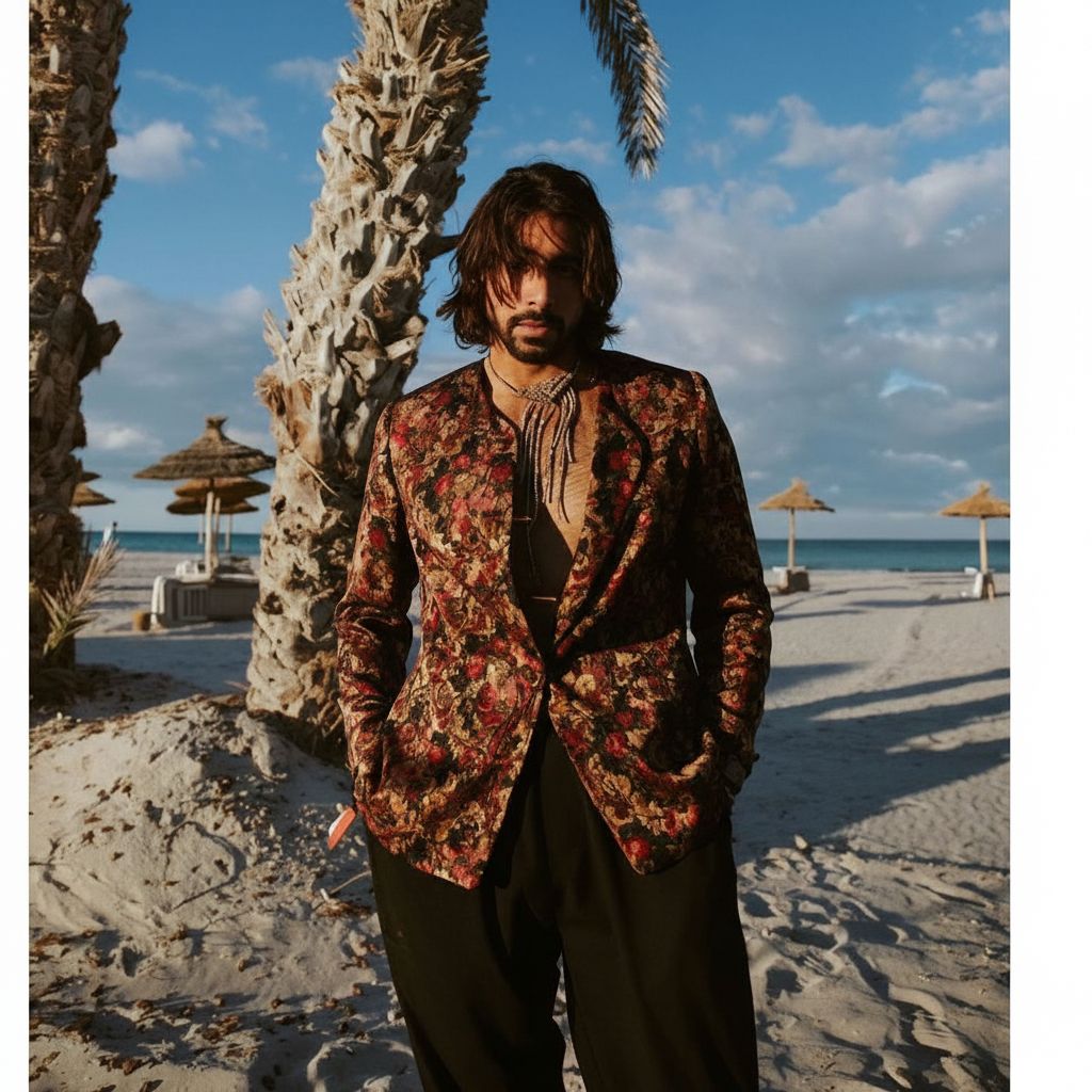 Veste homme en baroque