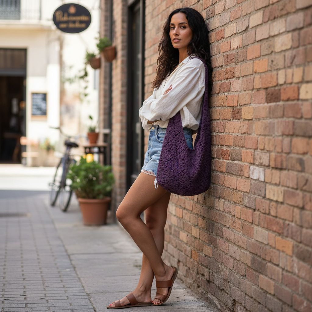 Sac en crochet Violetta au design exclusif et chic