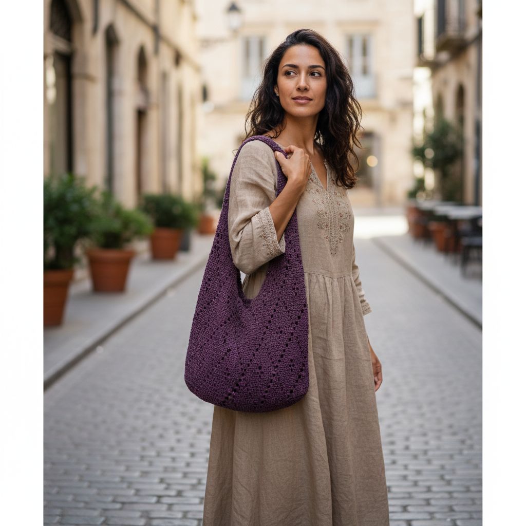 Sac en crochet Violetta au design exclusif et chic
