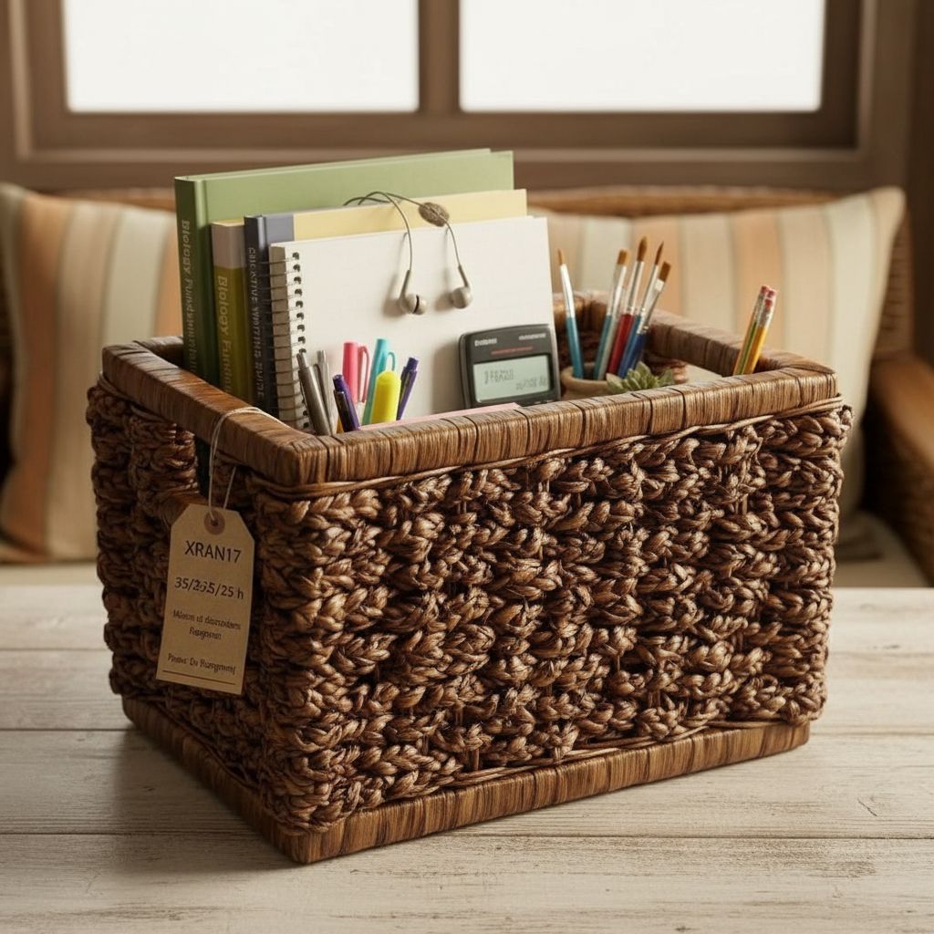 panier rangement marron 35x25x25 cm pour un intérieur élégant